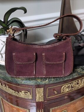Cole Haan Brown Suede And Leather Bag